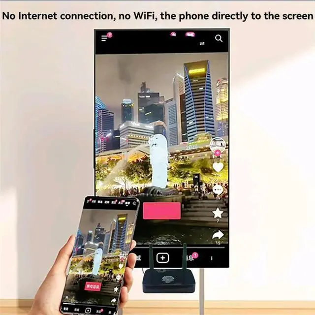 Main image of Wireless -Compatible Video Transmitter Receiver 5G/2.4G Type-C Wireless Screen Projector 1080P For Phone/Laptop/PC