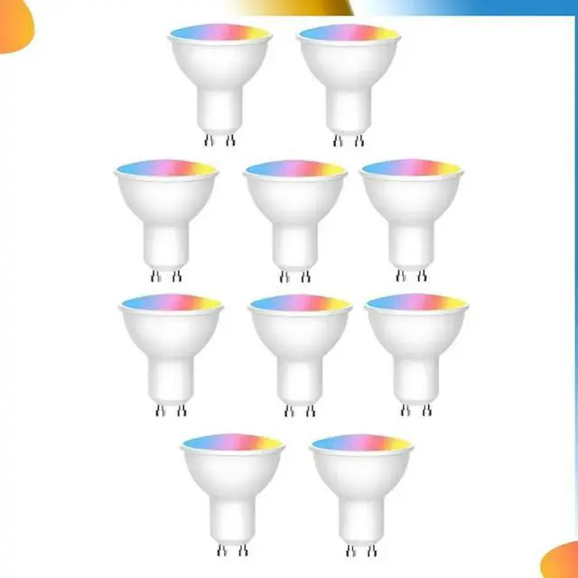 Alt view image 3 of 4 - Tuya 6W GU10 Dimmable LED Light Bulb 10PCS 220V Life App Control Spotlight Works With Alexa Google