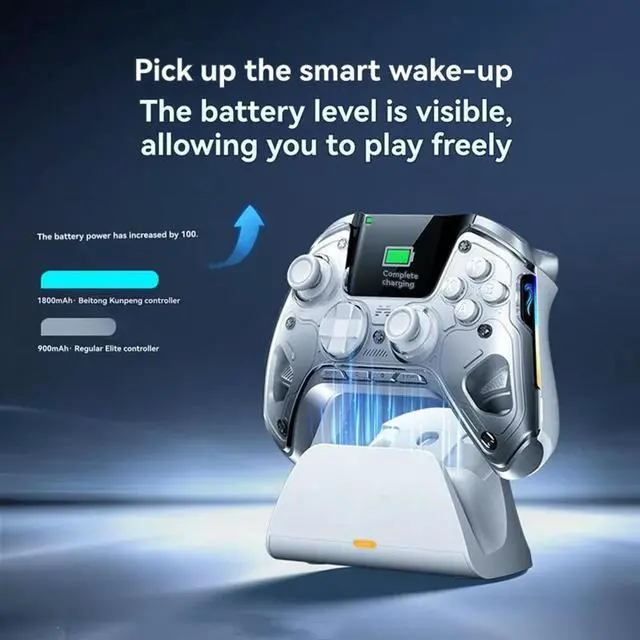 Alt view image 3 of 4 - V2 Wireless Gamepad Bluetooth Joystick Controller With 2-Inch Screen For /Switch PC/Steam Mobile Games