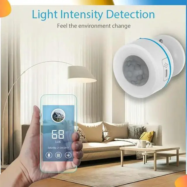 Alt view image 4 of 4 - 4PCS Z-Wave 700 PIR Motion Detector With Temperature Humidity Light Sensor Home Automation Work With thing Vera C