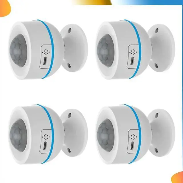 Alt view image 2 of 4 - 4PCS Z-Wave 700 PIR Motion Detector With Temperature Humidity Light Sensor Home Automation Work With thing Vera C