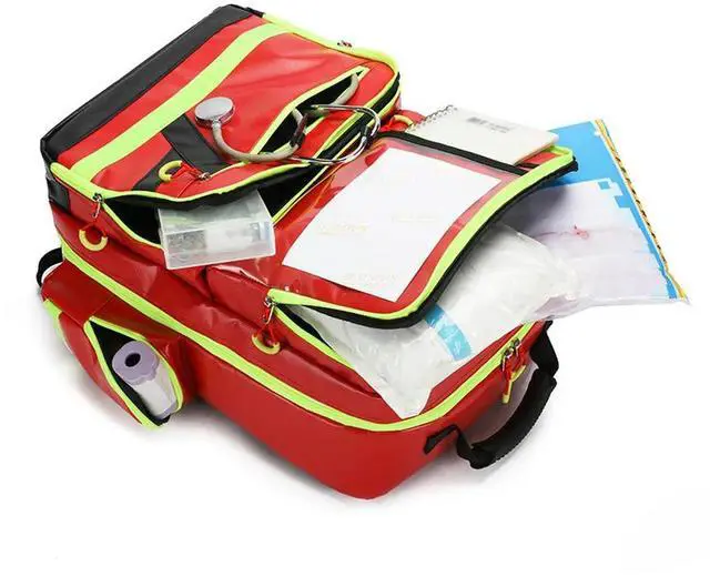 Alt view image 2 of 7 - First Aid Kits Emergency Rescue Backpacks Large Capacity Sorted Outdoor Camping Survival Kits Medical Kits