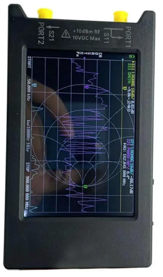 Alt view image 3 of 7 - For H4 4Inch Vector Network Analyzer 10K-1.5Ghz VHF UHF Antenna Analyzer Version Slot For VNA Antenna Analyzer Ham Radio