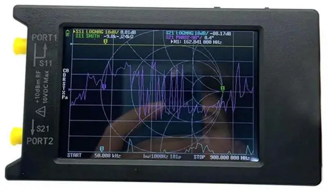 Alt view image 4 of 7 - For H4 4Inch Vector Network Analyzer 10K-1.5Ghz VHF UHF Antenna Analyzer Version Slot For VNA Antenna Analyzer Ham Radio