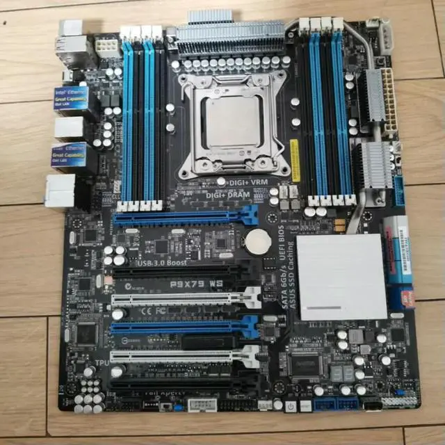 Alt view image 2 of 3 - DDR3 ATX P9X79 WS For As-us Motherboard LGA2011 V1V2 6XPCI-EX16 PCI-E 3.0