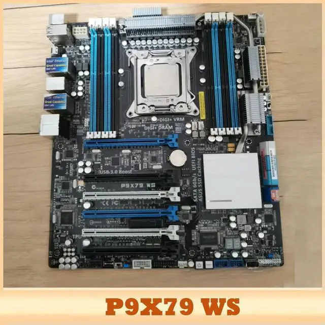 Main image of DDR3 ATX P9X79 WS For As-us Motherboard LGA2011 V1V2 6XPCI-EX16 PCI-E 3.0