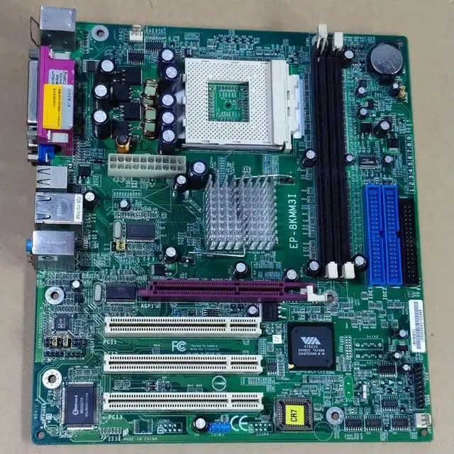 Alt view image 2 of 3 - 462 dual bridge motherboard KM400 fully integrated motherboard EP-8KMM3I EP-8KMM3i-A