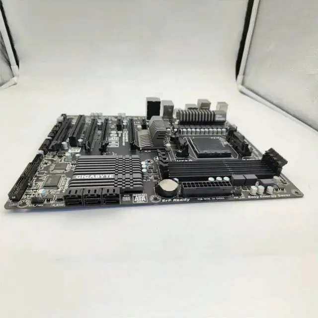 Alt view image 3 of 3 - For Giga-byte AM3+990FX SB950 4 × DDR3 32GB ATX 6 × SATA Motherboard GA-990FXA-UD3