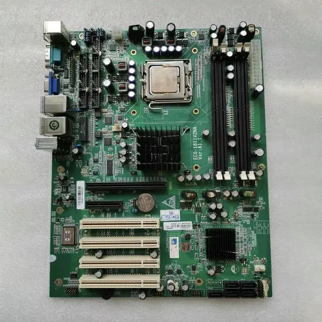 Alt view image 2 of 3 - For EVOC Industrial Computer Motherboard DDR2 Dual Ethernet Port 8*COM ECO-1811V2NA VER:A1.1