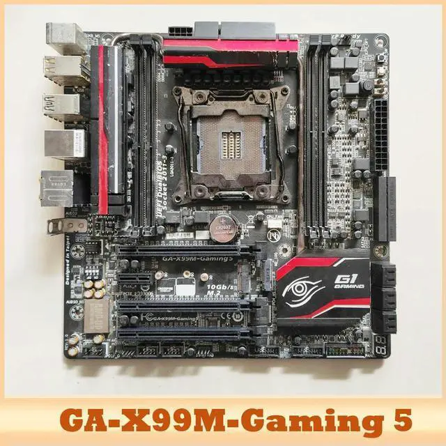 Main image of X99 GA-X99M-Gaming 5 For Giga-byte X99M-Gaming 5 LGA2011-3 Core i7 Processors DDR4 64GB Micro ATX Motherboard
