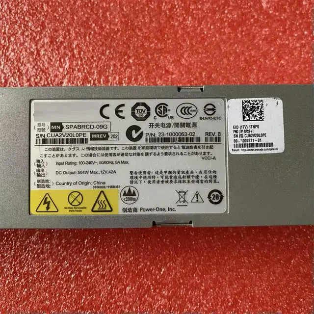 Alt view image 3 of 3 - For Power One SPABRCD-09G 504W Server Power Supply 23-1000063-02