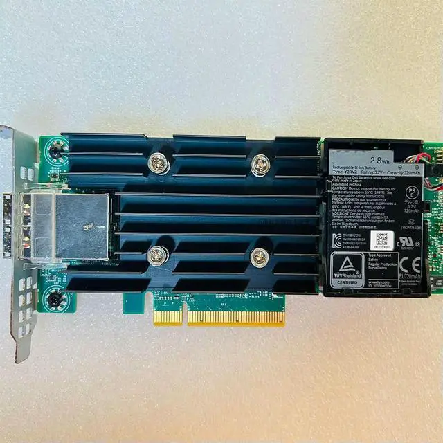 Alt view image 2 of 2 - For H840 Array Card 8GB 0GD93V Support Raid5 HBA SAS Card SATA Expansion