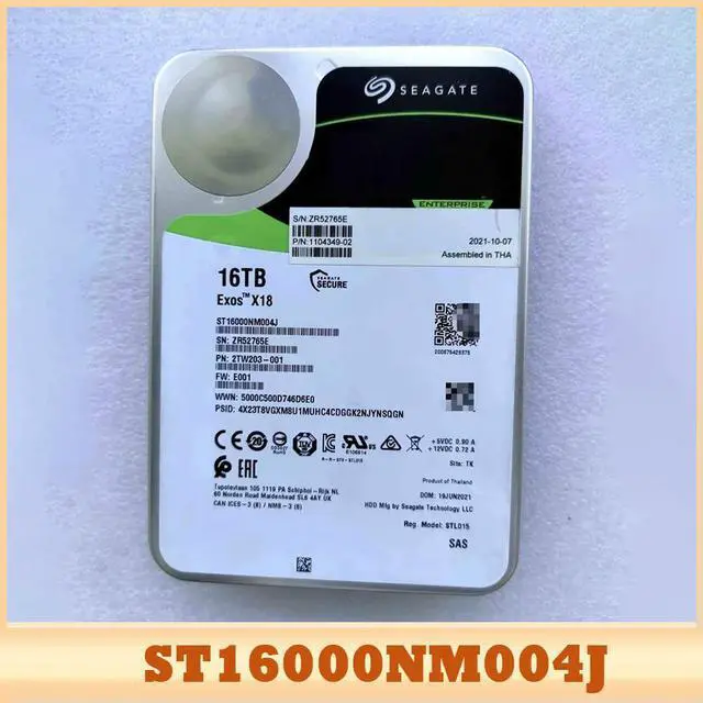 Main image of ST16000NM004J 16T 3.5'' 7.2K 12GB SAS 16TB Enterprise Hard Drive For