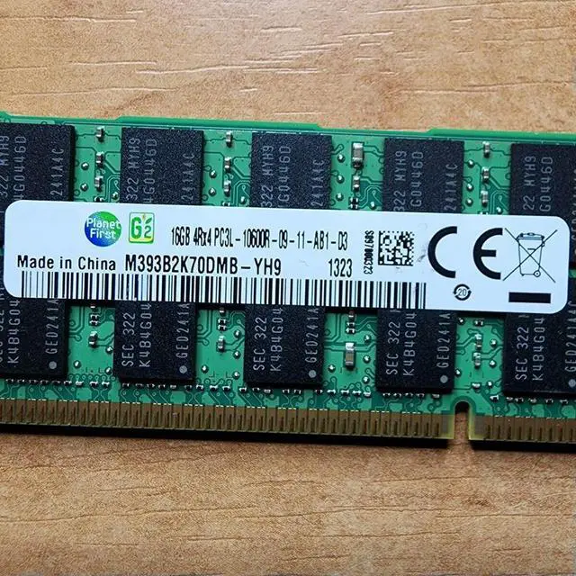 Alt view image 3 of 4 - 1 Pcs For RAM M393B2K70DMB-YH9 16GB 16G 1333 DDR3L PC3L 4RX4 10600R REG ECC Server Memory Fast Ship