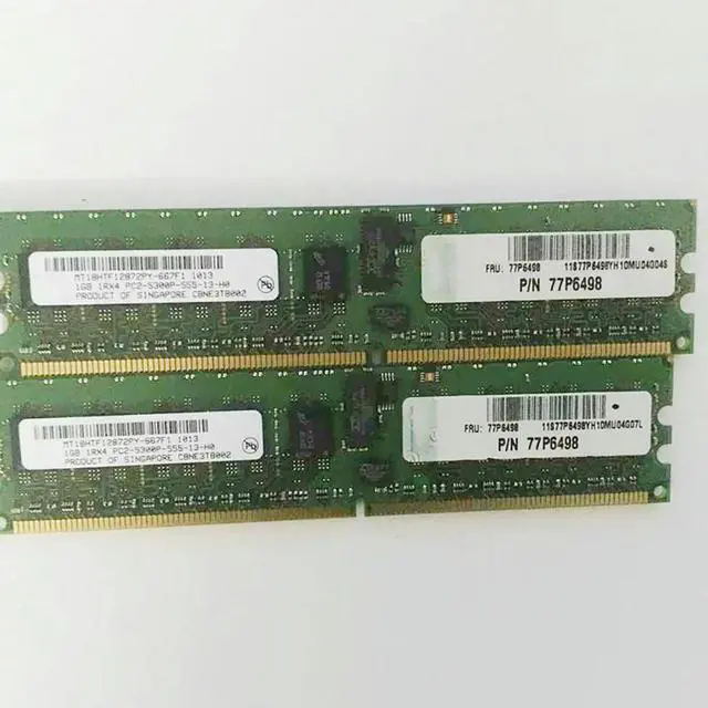 Alt view image 2 of 3 - 1pcs For RAM P6 520 550 77P6498 4521 2GB(2x1GB) DDR2 667 Server Memory