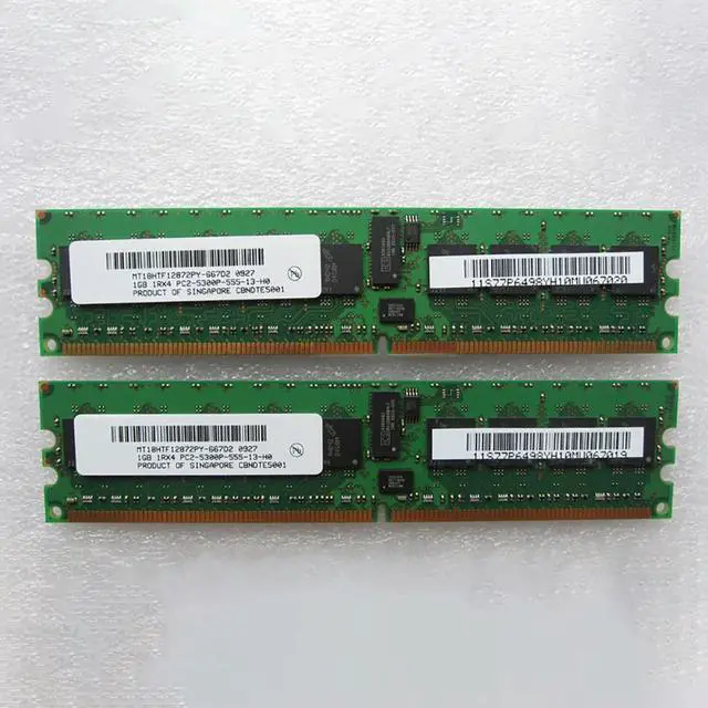 Alt view image 3 of 3 - 1pcs For RAM P6 520 550 77P6498 4521 2GB(2x1GB) DDR2 667 Server Memory