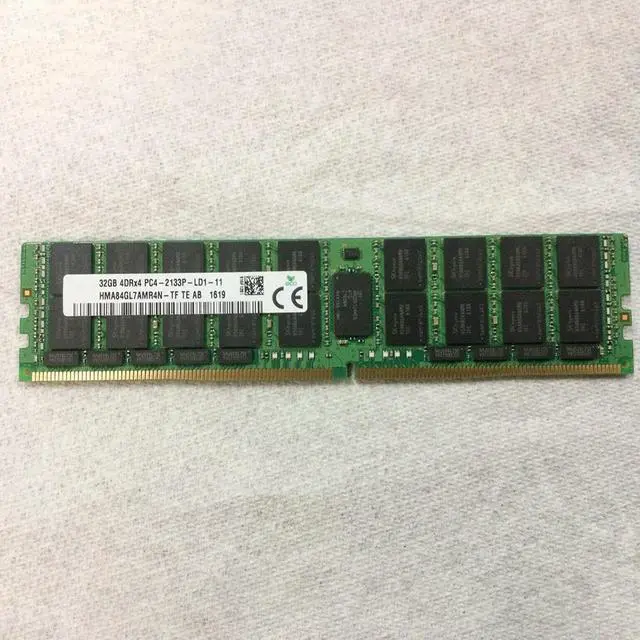 Alt view image 4 of 7 - 1 pcs 32GB HMA84GL7AMR4N-TF 32G 4DRX4 DDR4 PC4-2133P LRDIMM ECC For SK Hynix Memory RAM