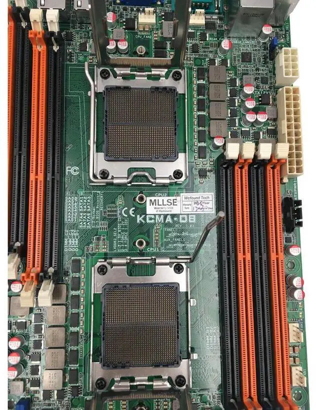 Alt view image 4 of 7 - Server Motherboard For For KCMA-D8 Socket C32 With 4200 Series CPU Test Before Shipment