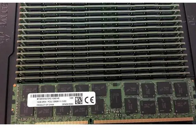 Main image of 1 pcs MT36KSF2G72PZ-1G6E1HE For MT RAM 16GB 16G 2RX4 PC3L-12800R DDR3L 1600 Server Memory Fast Ship