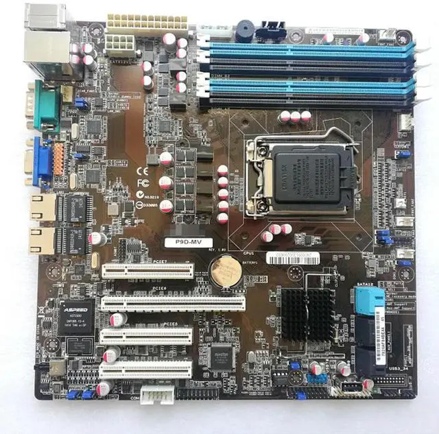 Alt view image 2 of 4 - For Server Motherboard P9D MV C222 Support Remote Management Service Good P9D-MV