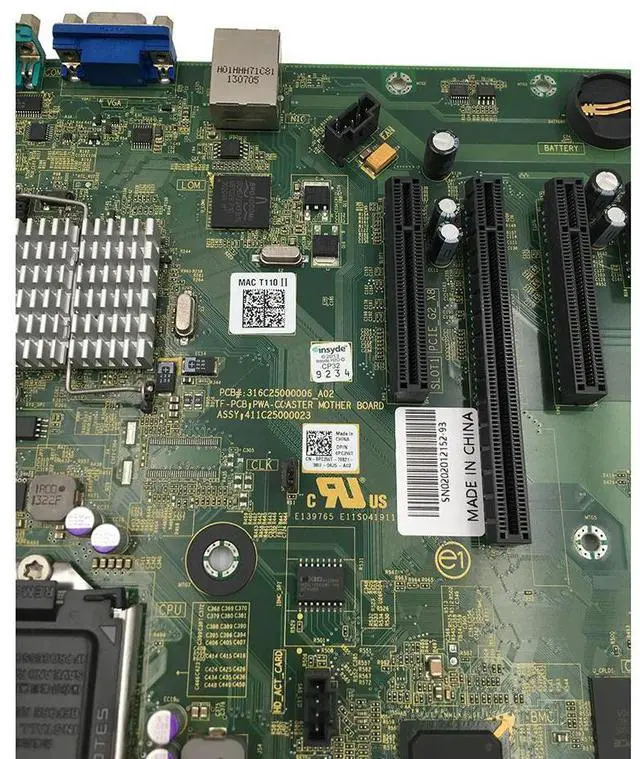 Alt view image 4 of 7 - Tower Server Motherboard For For T110 II PM2CW PC2WT 0PC2WT W6TWP 2TW3W 15TH9 DDR3 C202 Test Before Shipment