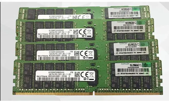 Main image of 1pcs For ML150 G9 DL120 G9 DL180 G9 16G 16GB 2Rx4 DDR4 2400 ECC REG Server Memory