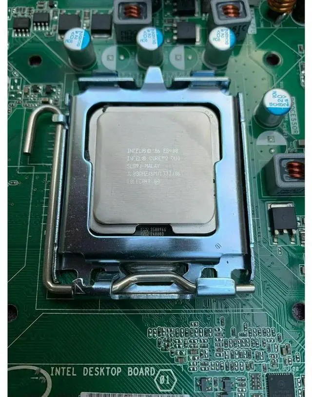 Alt view image 4 of 7 - Desktop Motherboard For DG43GT e8400 3.00ghz Dual Core CPU DDR2 Good