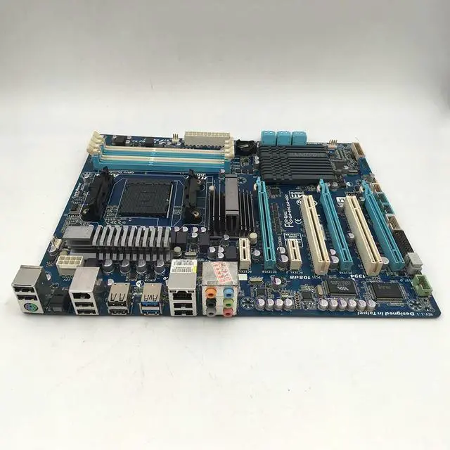 Alt view image 4 of 7 - Desktop Motherboard For 990XA-UD3 FX AM3 Good GA-990XA-UD3