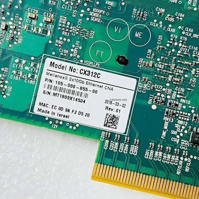 Alt view image 4 of 7 - For Mellanox MCX312C-XCCT ConnectX-3 PRO EN 10GB Ten Gigabit network adapter