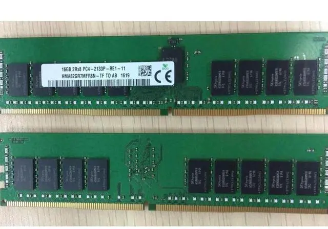 Alt view image 2 of 6 - 1 pcs For SK Hynix RAM 16G ECC REG Server Memory Fast Ship 16GB 2RX8 PC4-2133P DDR4 2133