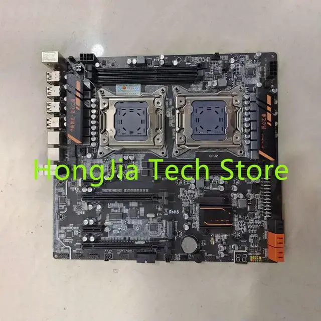 Alt view image 6 of 7 - For Dual CPU X79 Motherboard LGA 2011 E5 DDR3 128GB E-ATX X79 4D