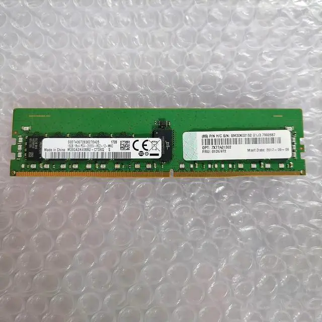 Alt view image 3 of 4 - 1 pcs For 01DE972 7X77A01302 1RX4 PC4-2666V REG Server Memory Fast Ship 16GB DDR4 2666