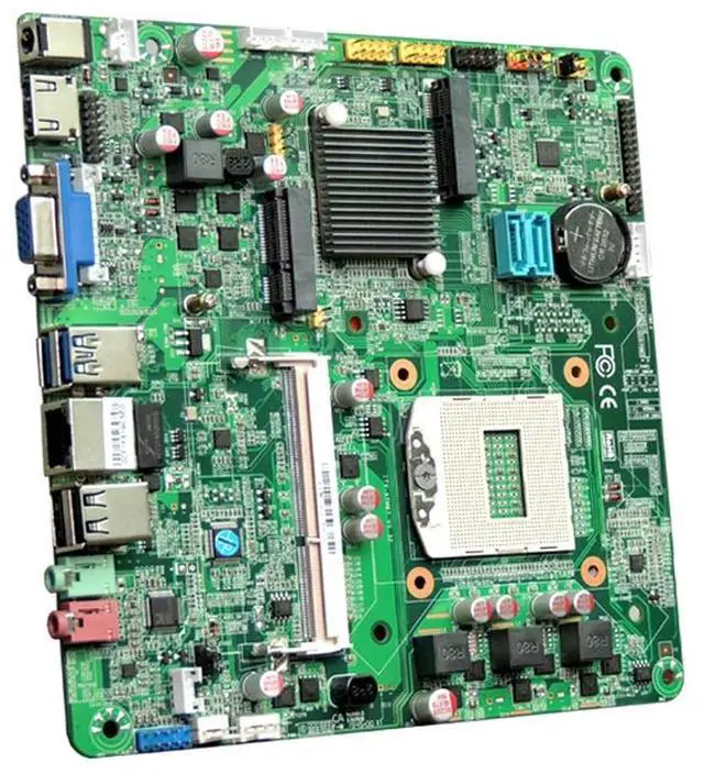 Alt view image 2 of 4 - All-in-One Motherboard For ITX-ATM87 V1.32 HM87 LGA946 30 PIN Test,Good