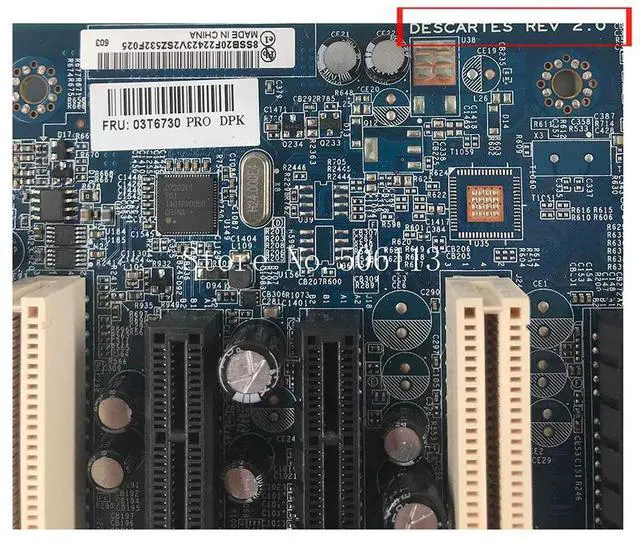 Alt view image 5 of 7 - Workstation Motherboard For ThinkStation C30 C602 X79 03T6737 03T6729 VER 2.0 Good