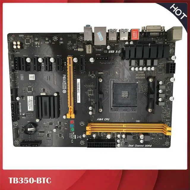 Main image of Dedicated Motherboard For TB350-BTC AM4 6*PCI-E A6 9500 TB85 TB250 VER 6.0 Test, Good