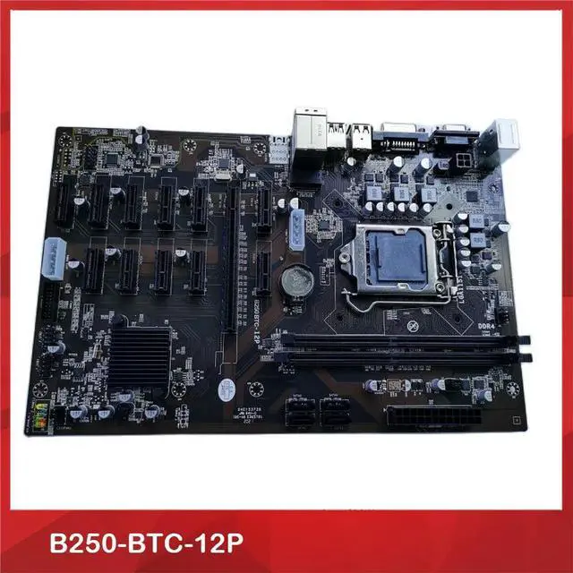 Alt view image 2 of 4 - Dedicated Motherboard For B250-BTC-12P with 12 GPU DDR4 LGA 1151 Test, Good