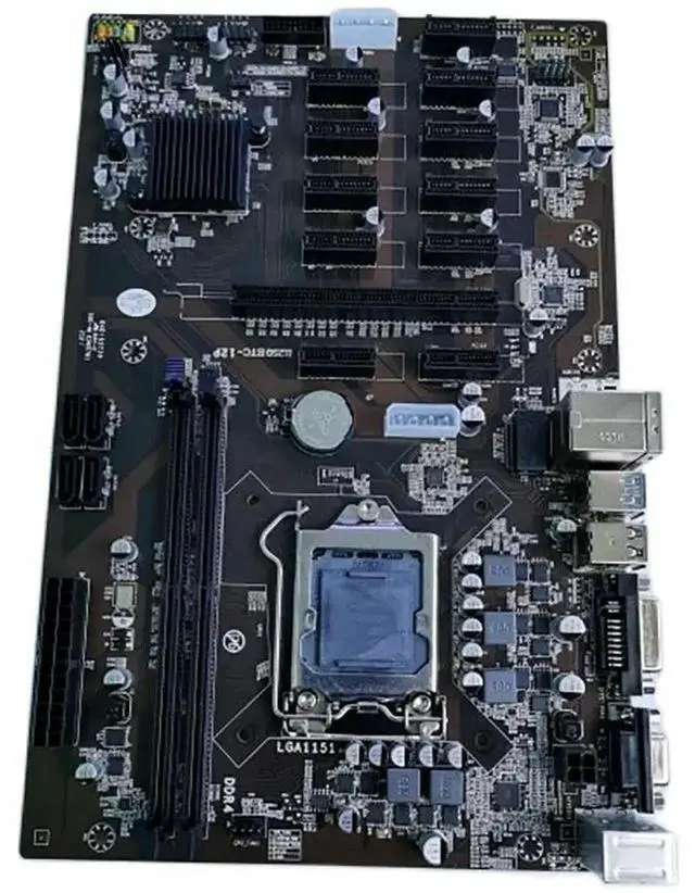 Alt view image 4 of 4 - Dedicated Motherboard For B250-BTC-12P with 12 GPU DDR4 LGA 1151 Test, Good