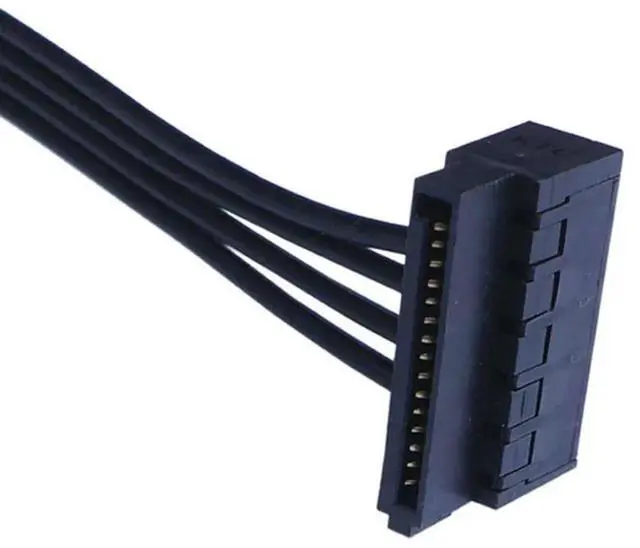 Alt view image 2 of 3 - Motherboard Small 4pin To SATA Hard Drive Cable SSD Hard Drive Power Supply Line Optical Drive Power Cord Dual Sata Power Cord