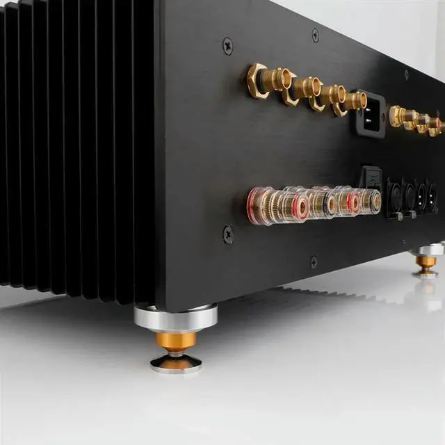 Alt view image 7 of 7 - Aluminum Isolation Spike Feet Stand Damper Pad For Hifi Audio AMP Cabinet Speaker Turntable Record