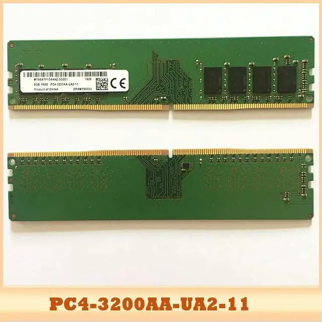 Alt view image 4 of 6 - 1 PCS Micron DDR4 UDIMM RAM 8GB 3200MHz Des-ktop Memory 288pin DDR4 8GB 1RX8 PC4-3200AA-UA2-11