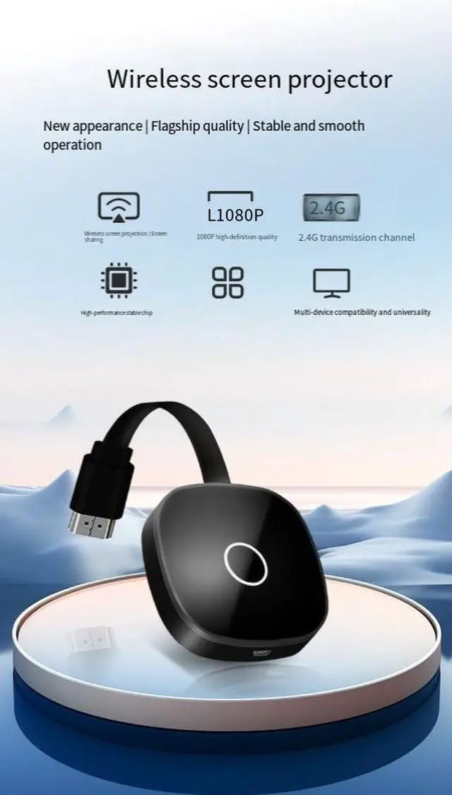 Alt view image 2 of 7 - DIXSG Mobile phone screen projector, wireless TV screen mirroring device, projector display conversion, high wholesale, high definition, HDMI playback