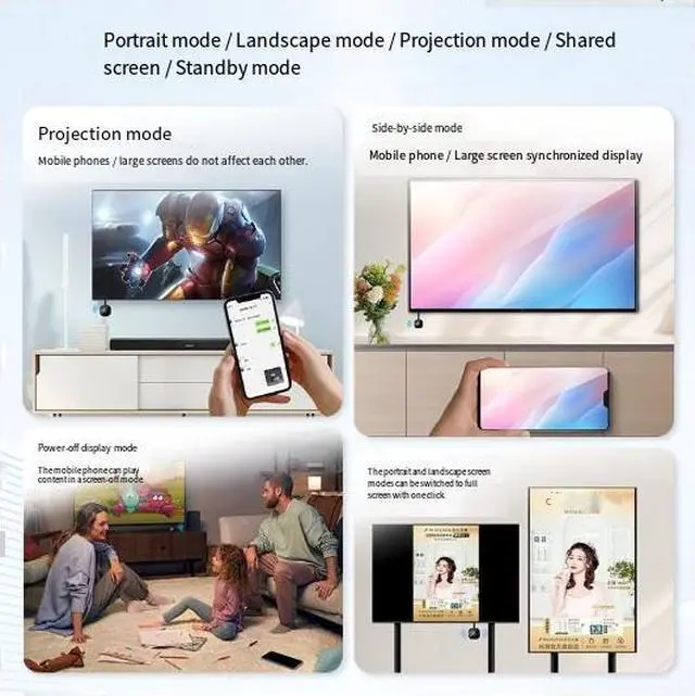 Alt view image 4 of 7 - DIXSG Mobile phone screen projector, wireless TV screen mirroring device, projector display conversion, high wholesale, high definition, HDMI playback