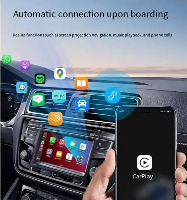 Alt view image 5 of 7 - DIXSG Hot-selling carplay Wired to Wireless box Android Auto Vehicle-to-Device Interconnection Box carplay adapter