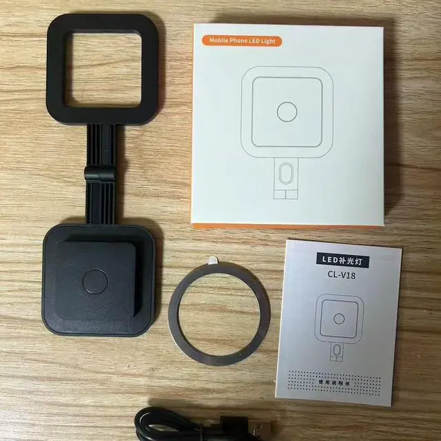 Alt view image 3 of 5 - DIXSG CL-V18 mobile phone direct fill light stand, three-in-one fill light stand, mobile phone camera stand