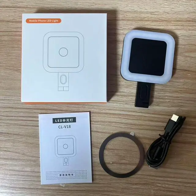 Alt view image 5 of 5 - DIXSG CL-V18 mobile phone direct fill light stand, three-in-one fill light stand, mobile phone camera stand