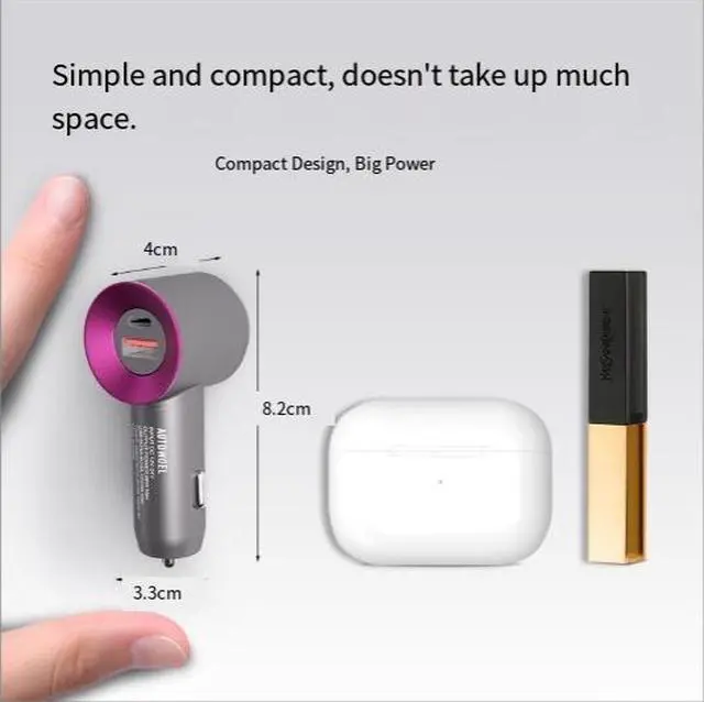 Alt view image 5 of 7 - DIXSG,The 66W super fast charging car charger is compatible with the cigarette lighter adapter of the iPhone 16