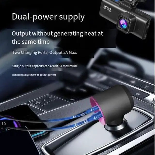 Alt view image 6 of 7 - DIXSG,The 66W super fast charging car charger is compatible with the cigarette lighter adapter of the iPhone 16