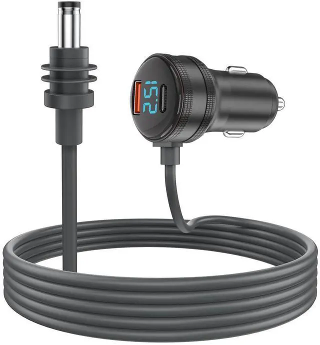 Main image of DIXSG,The new Starlinki 4th generation mini digital display DC waterproof three-in-one car charger Starlink car power supply