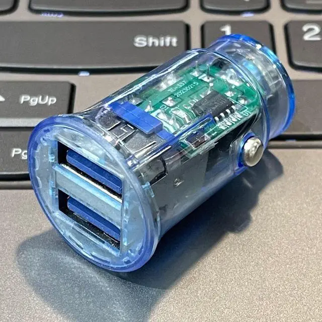 Alt view image 2 of 7 - DIXSG Dual usb Car Charger 3.1a Smart one-to-Two Dual USB mobile Phone Charger, new dual-port mini