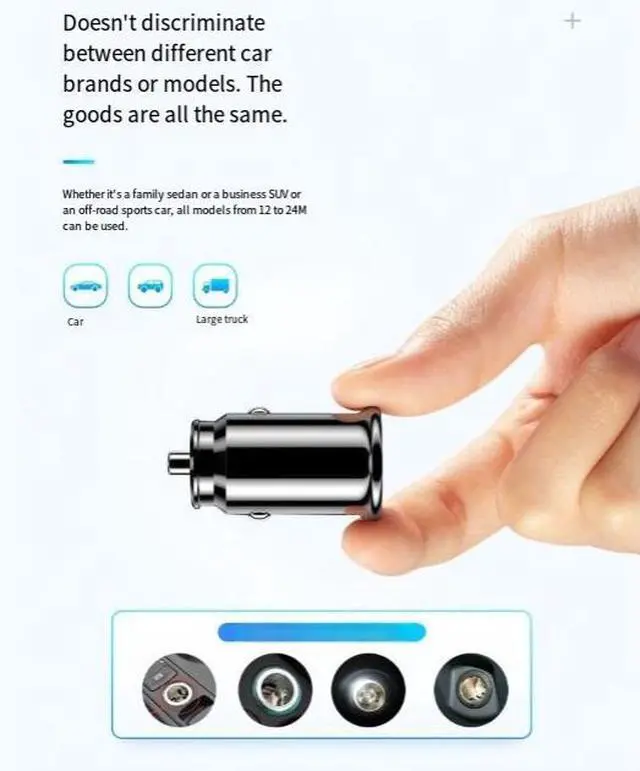 Alt view image 6 of 7 - DIXSG Dual usb Car Charger 3.1a Smart one-to-Two Dual USB mobile Phone Charger, new dual-port mini